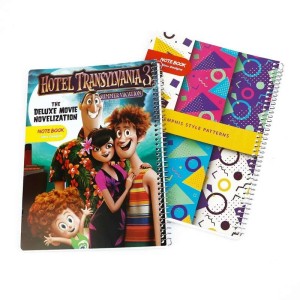 دفتر سیمی ۸۰ برگ مقوایی طرح فانتزی