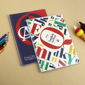 دفتر سیمی ۴۰ برگ ۲ خط طرح دار Nahal Max کد ۳۴۳۲