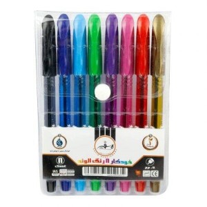 خودکار سفیر رنگی Safir Alvand 0.7mm بسته ۸ عددی