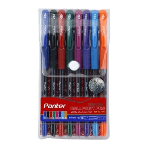 خودکار پنتر رنگی Panter SGP102 WP8 0.7mm بسته ۸ عددی