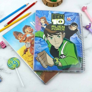 دفتر سیمی ۱۰۰ برگ طرح کارتونی Nahal Alma کد ۷۱۸۶