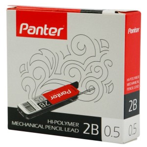 نوک مداد نوکی Panter PL106 0.5mm 2B بسته ۱۲ عددی