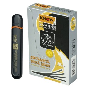 نوک مداد نوکی Know G-2297 0.7mm 2B بسته ۱۲ عددی