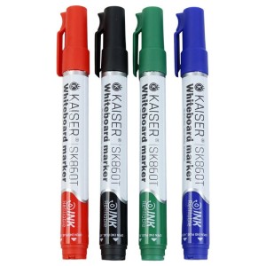 ماژیک وایت برد کایزر نوک تخت رنگی Kaiser SK860 بسته ۱۲ عددی