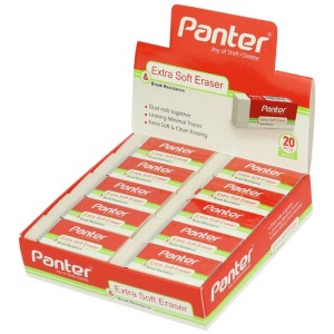 پاک کن پنتر Panter Extra Soft E128 بسته ۲۰ عددی