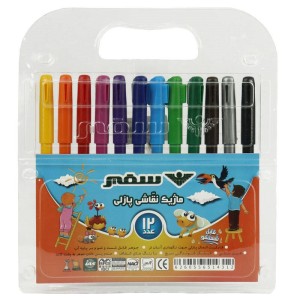 ماژیک نقاشی ۱۲ رنگ سفیر Safir