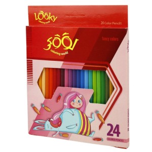 مداد رنگی ۲۴ رنگ لوکی Looky Coloring World