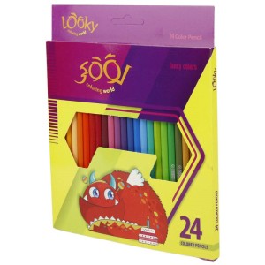 مداد رنگی ۲۴ رنگ لوکی Looky Coloring World