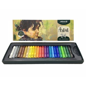 مداد شمعی ۲۴ رنگ آریا Arya Artist 2602