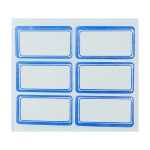 برچسب دور آبی ۲۴*۴۳ میلی متر بسته ۶۰۰ عددی