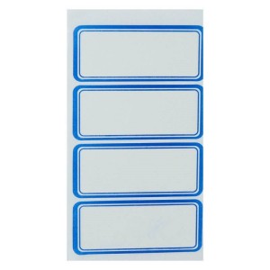 برچسب دور آبی ۳۳*۷۳ میلی متر بسته ۴۰۰ عددی