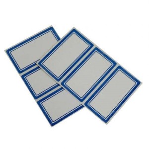 برچسب دور آبی ۳۸*۷۳ میلی متر بسته ۳۰۰ عددی