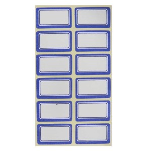 برچسب دور آبی ۱۸*۳۲ میلی متر بسته ۱۲۰۰ عددی