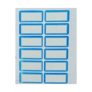 برچسب دور آبی ۱۷*۳۷ میلی متر بسته ۱۲۰۰ عددی