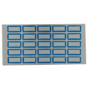 برچسب دور آبی ۲۲*۱۱ میلی متر بسته ۳۰۰۰ عددی