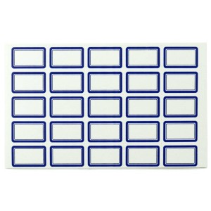 برچسب دور آبی ۱۳*۲۳ میلی متر بسته ۱۲۵۰ عددی