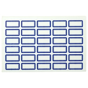 برچسب دور آبی ۲۳*۱۰ میلی متری بسته ۱۵۰۰ عددی