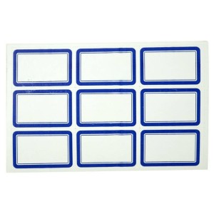 برچسب دور آبی ۲۳*۴۰ میلی متر بسته ۴۵۰ عددی