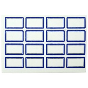 برچسب دور آبی ۳۰*۱۶ میلی متر بسته ۸۰۰ عددی