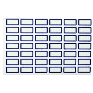 برچسب دور آبی ۸*۲۰ میلی متر بسته ۲۱۰۰ عددی