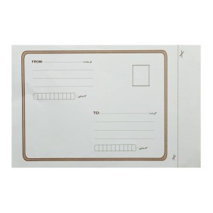 پاکت پست A4 سفید چاپ قهوه ای