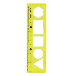 خط کش شابلون دار ژله ای Tahriran 15cm