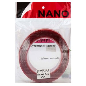 چسب دو طرفه ژله ای قرمز Nano 2cm