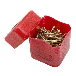 پیچ چوب ایرانی چهار سو سایز (۱٫۵*۸) ۴ سانتی متر پک ۱۴۴ عددی