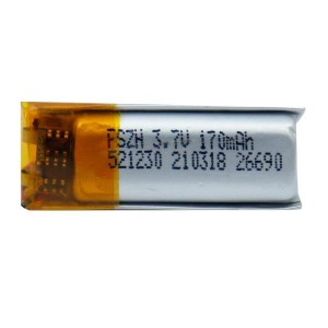 باتری لیتیوم ۱۷۰mAh 5*13*31mm 521230