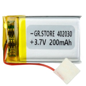 باتری لیتیوم ۲۰۰mAh 30*20*3mm 402030