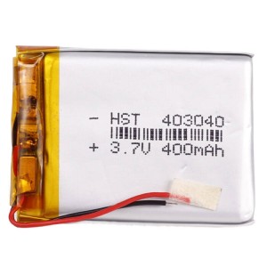 باتری لیتیوم ۴۰۰mAh 4*30*39mm 403040