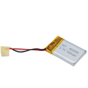 باتری لیتیوم ۳۰۰mAh 2*20*30mm 402030