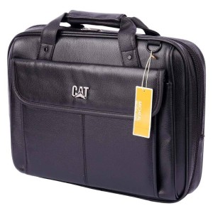 کیف لپ تاپ دوشی چرم Cat B015