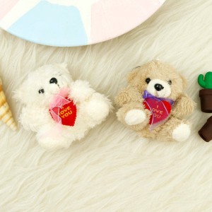 جاکلیدی خرس قلب دار نشسته