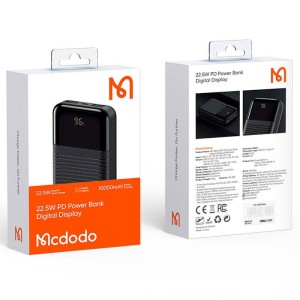 پاور بانک فست شارژ ۱۰۰۰۰ مک دودو Mcdodo MC-585 22.5W QC PD