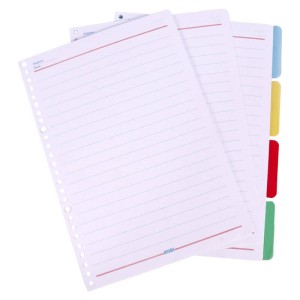 کاغذ کلاسوری ۱۰۰ برگ نیلای