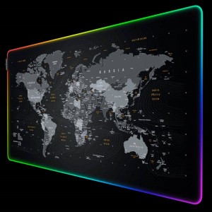پد موس گیمینگ Titanwolf Global Lighting 60*120cm طرح Map