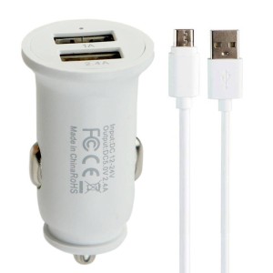 شارژر فندکی Verity C1117 2.4A 12W + کابل میکرو یو اس بی