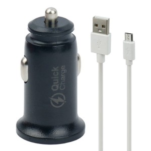 شارژر فندکی فست شارژ TSCO TCG 34 3A QC3 + کابل میکرو یو اس بی