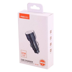 شارژر فندکی فست شارژ Recci RCC-N07 3.1A 15.5W