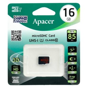 رم میکرو ۱۶ گیگ اپیسر Apacer R85 U1 C10 85MB/s