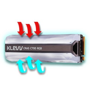 حافظه SSD کلو KLEVV CRAS C700 RGB 960GB M.2