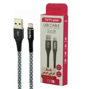 کابل میکرو یو اس TSCO TC A104 2A 1m