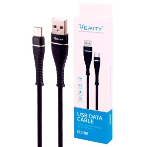 کابل تایپ سی فست شارژ Verity CB3136T 1m