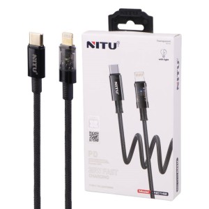 کابل تبدیل فست شارژ Nitu NC142 Type-C To Lightning 20W 1m