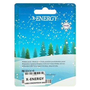 فلش عروسکی ۶۴ گیگ ایکس انرژی X-Energy Snowman USB3.1