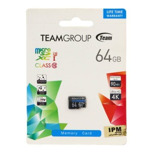 رم میکرو ۶۴ گیگ تیم گروپ TeamGroup Elite U3 C10 90MB/s