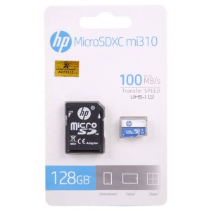 رم میکرو ۱۲۸ گیگ اچ پی HP Mi330 U1 C10 100MB/s + خشاب