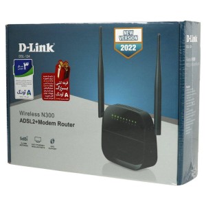 مودم روتر ۲ آنتن D-Link DSL-124 N300 ADSL2+ 300Mbps