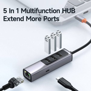 هاب Mcdodo HU-1110 USB 3.0/LAN/Type-C PD 100W To Type-C